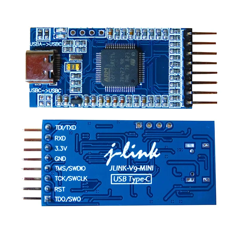 JLINK V9 MINI Emulator J-LINK Auto Upgrade Firmware TypeC Debugger Type-C Mini V9 JLINKV9-MINI