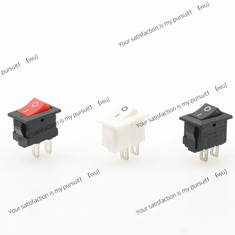 5/10Pcs push button switch 10x15mm SPST 2Pin 3A 250V KCD11 push-in rocker switch 10MM * 15MM black, red and white