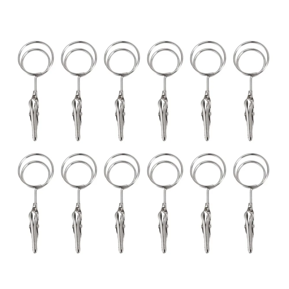 12Pcs Multi Shape Double Headed Memo Clip 70mm Metal Note Clips Wide Application Strong Grip Wire Photo Clamp Hanging Photo