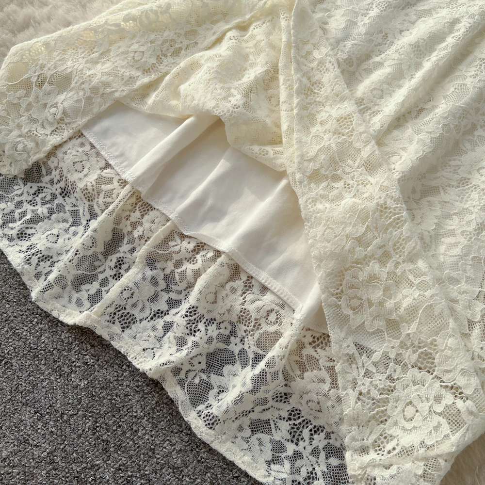 Chic vintage Sexy croisé à manches longues fée vacances longue robe femmes Boho robe d'été robes de cérémonie