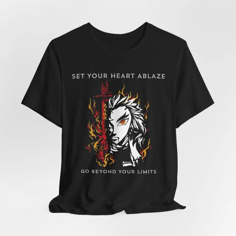 Purgatory Apricot Shoulang Anime T-Shirt: Yanzhu Frühling/Sommer Neuer Stil Herren Casual Harajuku Style Y2K Unisex T-Shirt