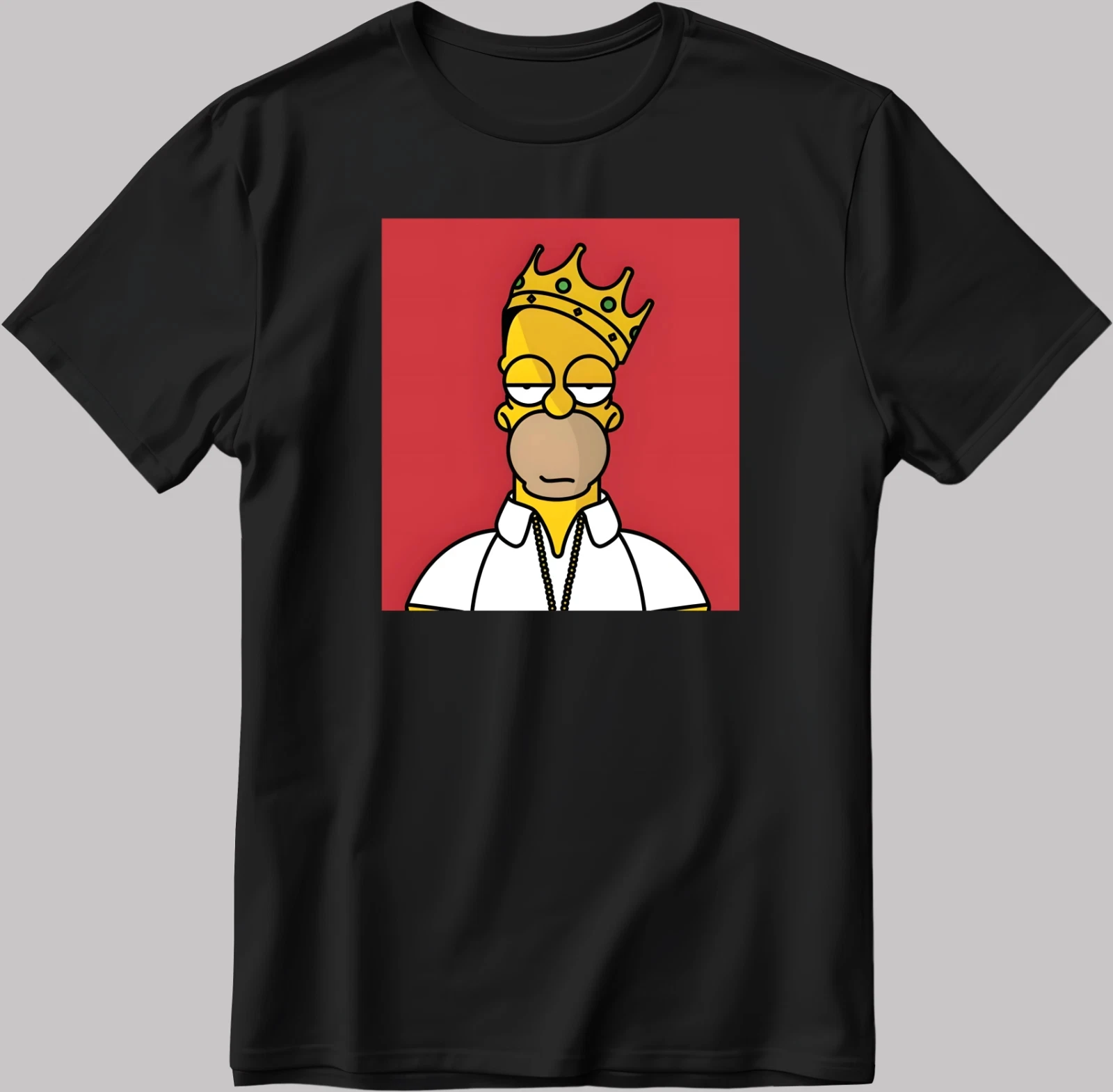 

The Simpsons, Simpson drawing Short Sleeve White-Black Men/ Women T Shirt