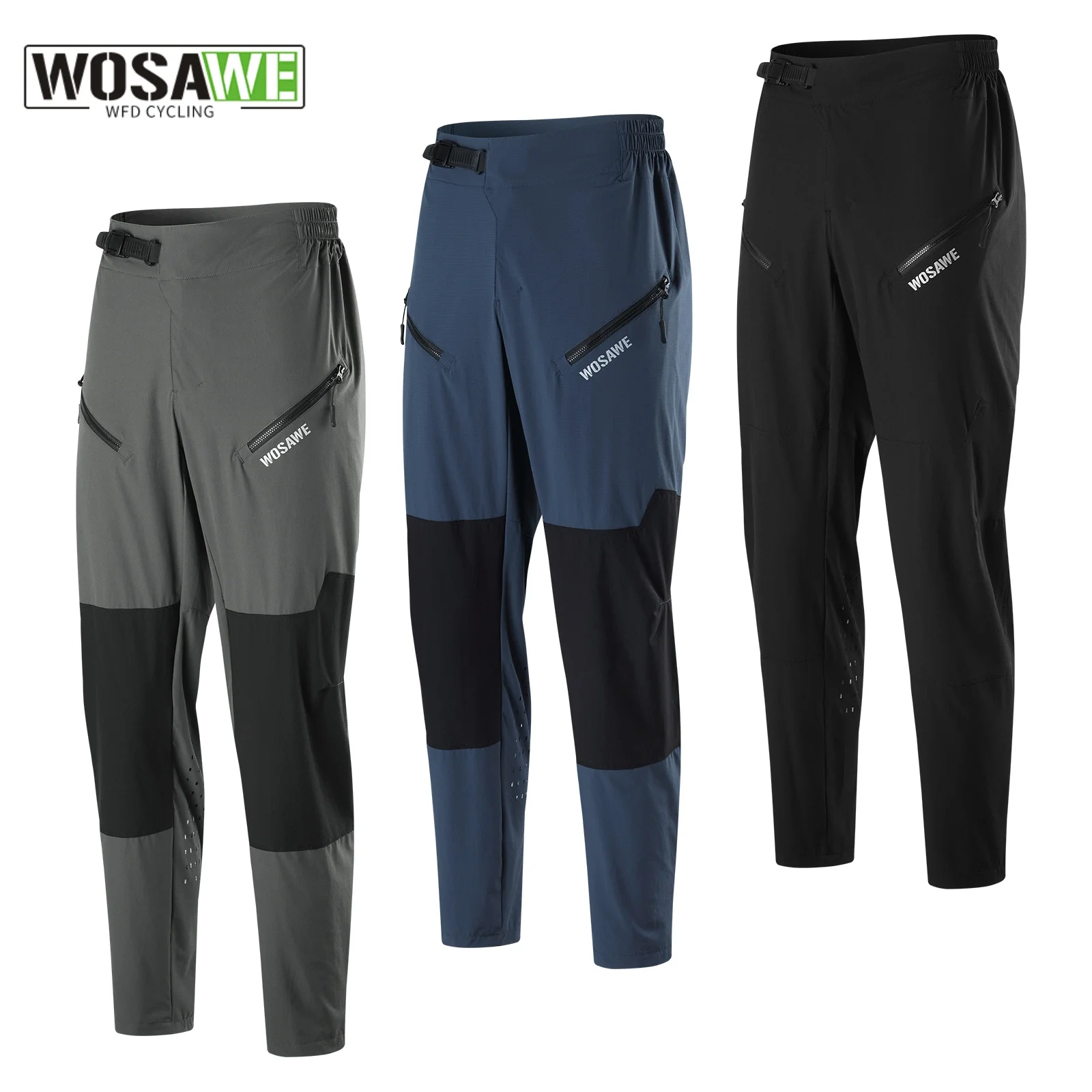 

WOSAWE Cycling Pants Spring Summer Quick Drying Sports Pants Women Men's Pants MTB Road Bike Pants Breathable Bicycle Trousers