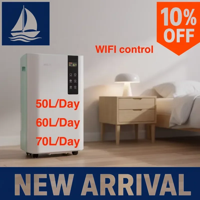 for BELIN Portable Dehumidifier 100 Pints WiFi Electric Auto Control Home Basement Large Room Moisture Remover Dryer Machine