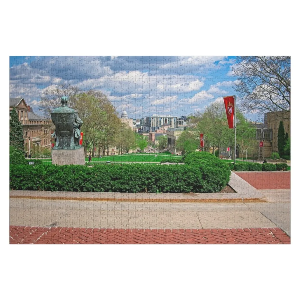 

Пазл Capitol - Madison - Wisconsin from Bascom Hall, головоломка с деревянным именем на заказ, персонализированное имя