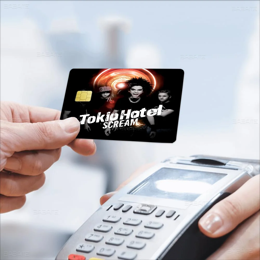 Tokio Hotel Rock Band Bill Kaulitz Anime Cartoon Sticker Film Skin لبطاقة الائتمان وبطاقة حافلة البنك #4