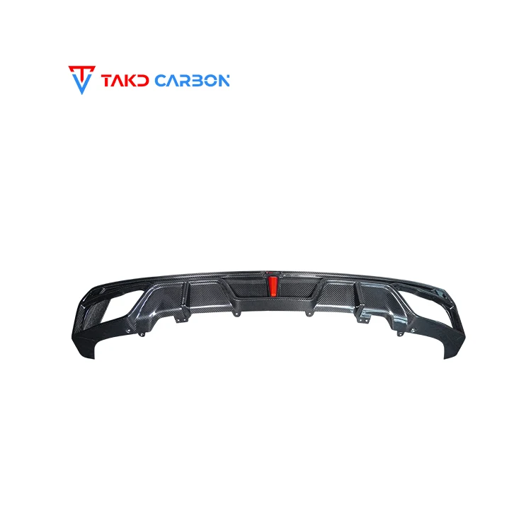 

TAKD Carbon Real Car Data Development Сухой карбоновый задний бампер, диффузор для губ, универсальные задние спойлеры для bmws X5 G05