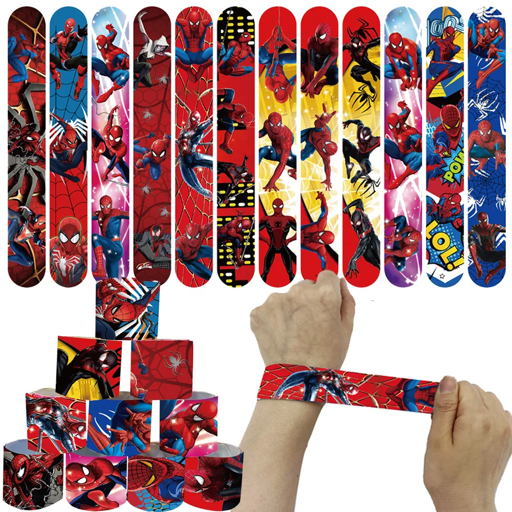 Spiderman feestartikelen inclusief armbandstickers cadeauzakje sleutelhanger rietjes uitblaasbaar voor jongens verjaardag SpiderMan feestdecoratie