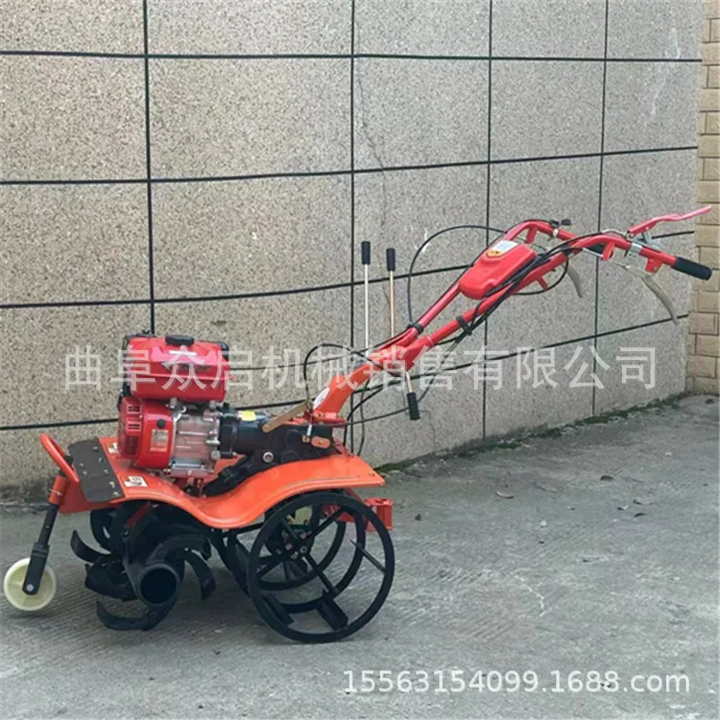 Four-wheel drive front rotary micro-tiller