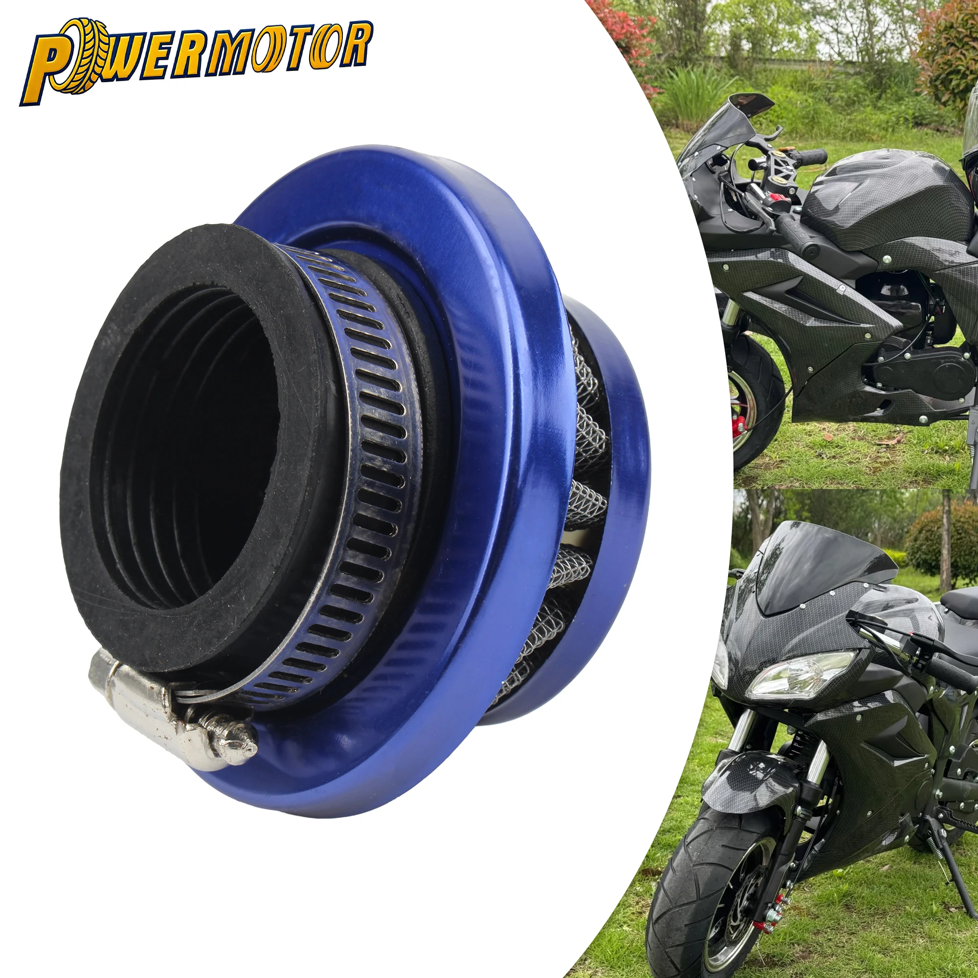 

35mm Motorcycle Air Filter Enduro For 47Cc 49Cc 2 Stroke Engine Parts Mini Moto ATVs Quad Dirt Pit Bike Air Filter Accessories