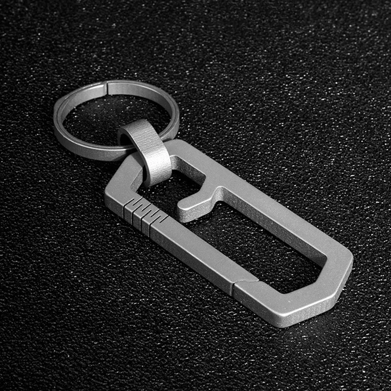 Titanium Alloy Buckle Keychains Luxury Car Key Ring Holder Waist Pendant Gift Men Women Outdoor EDC Tools