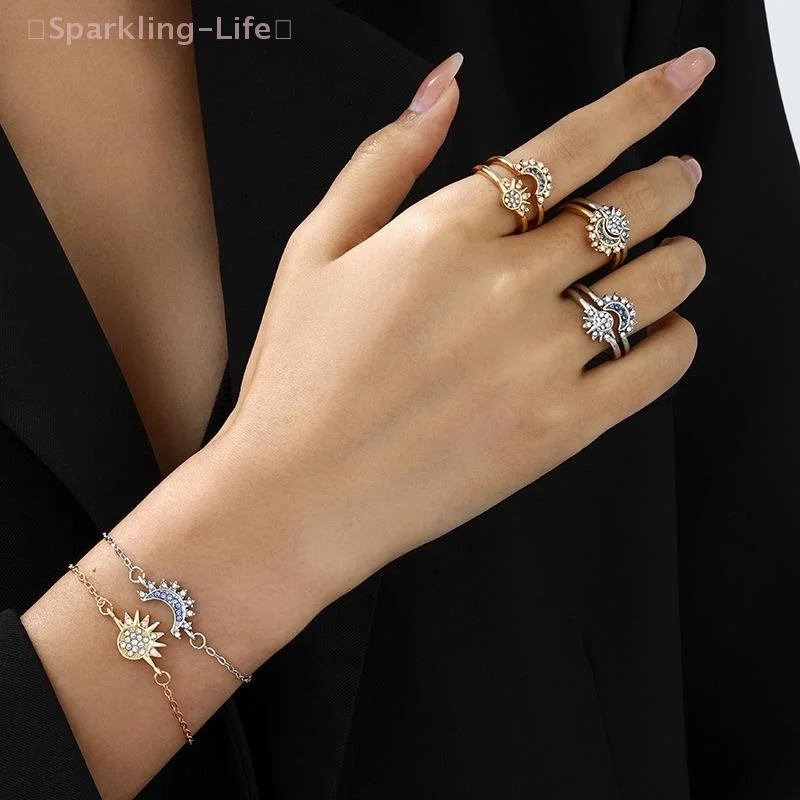 【JYA1】2 قطعة سلسلة الموضة للرجال والنساء هدايا صديق جيد جديد المعادن المغناطيسي الشمس القمر زوجين قلادة الاتجاه مجوهرات