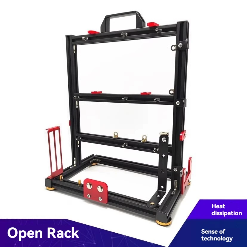 Open Chassis Matx Computer Rack Aluminum Atx Creative Itx Desktop Motherboard Rack Mini Cooling DIY