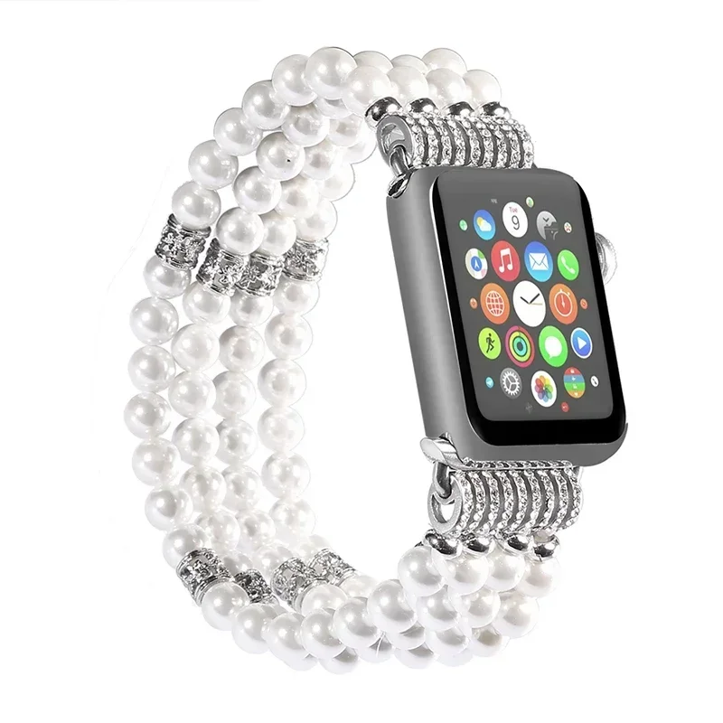 Pearl Strap For Apple watch Band 45mm 41mm 44mm 40mm 49mm Multicolor Bracelet iWatch Ultra3/2 11-10 42mm 46mm 9 8 7 6 5 4 3 SE
