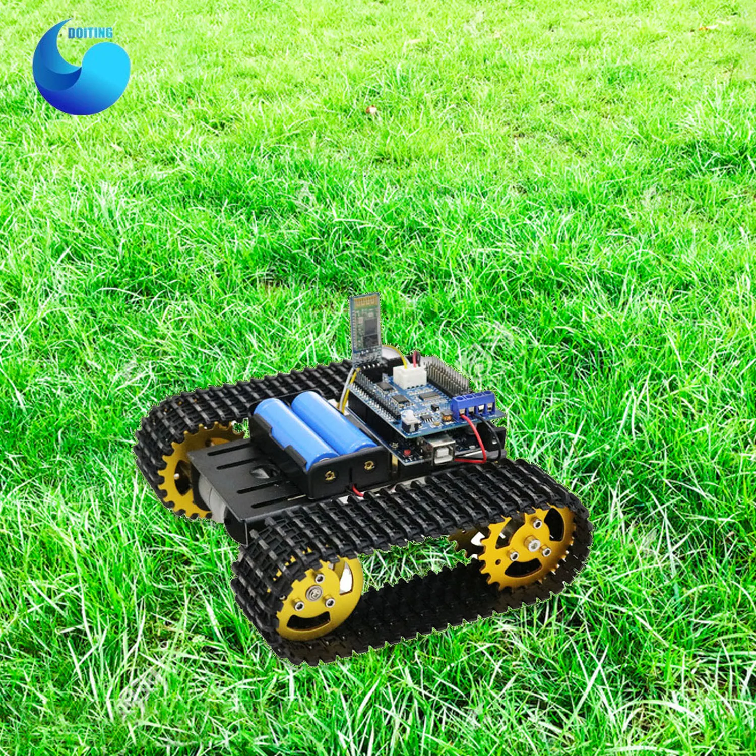 Bluetooth/ハンドル/wifiリモコンロボット,RT101の自動車部品,開発ボードとモーターコントローラー,DIY玩具