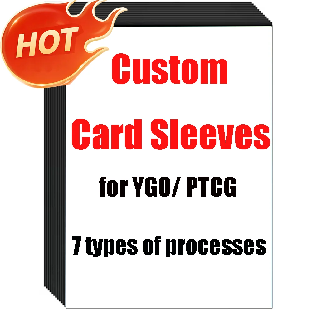 15PCS/50PCS/60PCS/70PCS HD Custom Card Sleeves/ YGO/ PTCG Anime Card Sleeves Board Game Cards Protector for Trading Cards Gift