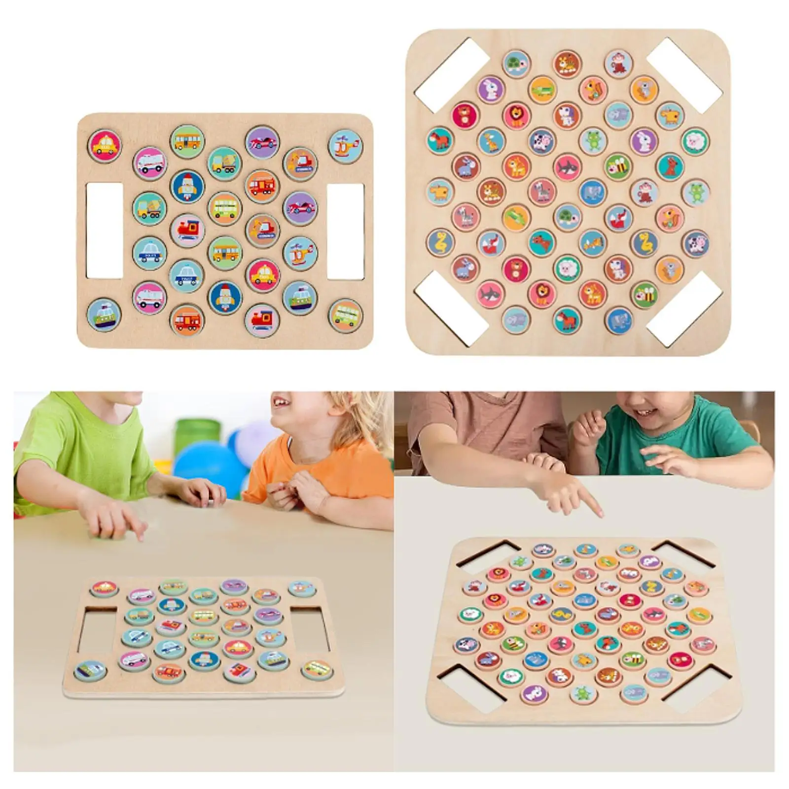 لعبة الشطرنج الخشبية لعبة سطح المكتب للأطفال نمط التدريب الإدراكي