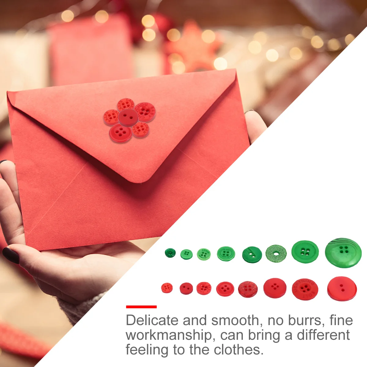 

1320pcs Resin Button Craft Kit Green Red Diy Buttons For Sewing Clothes Accessories Scrapbook Decoration Fasteners