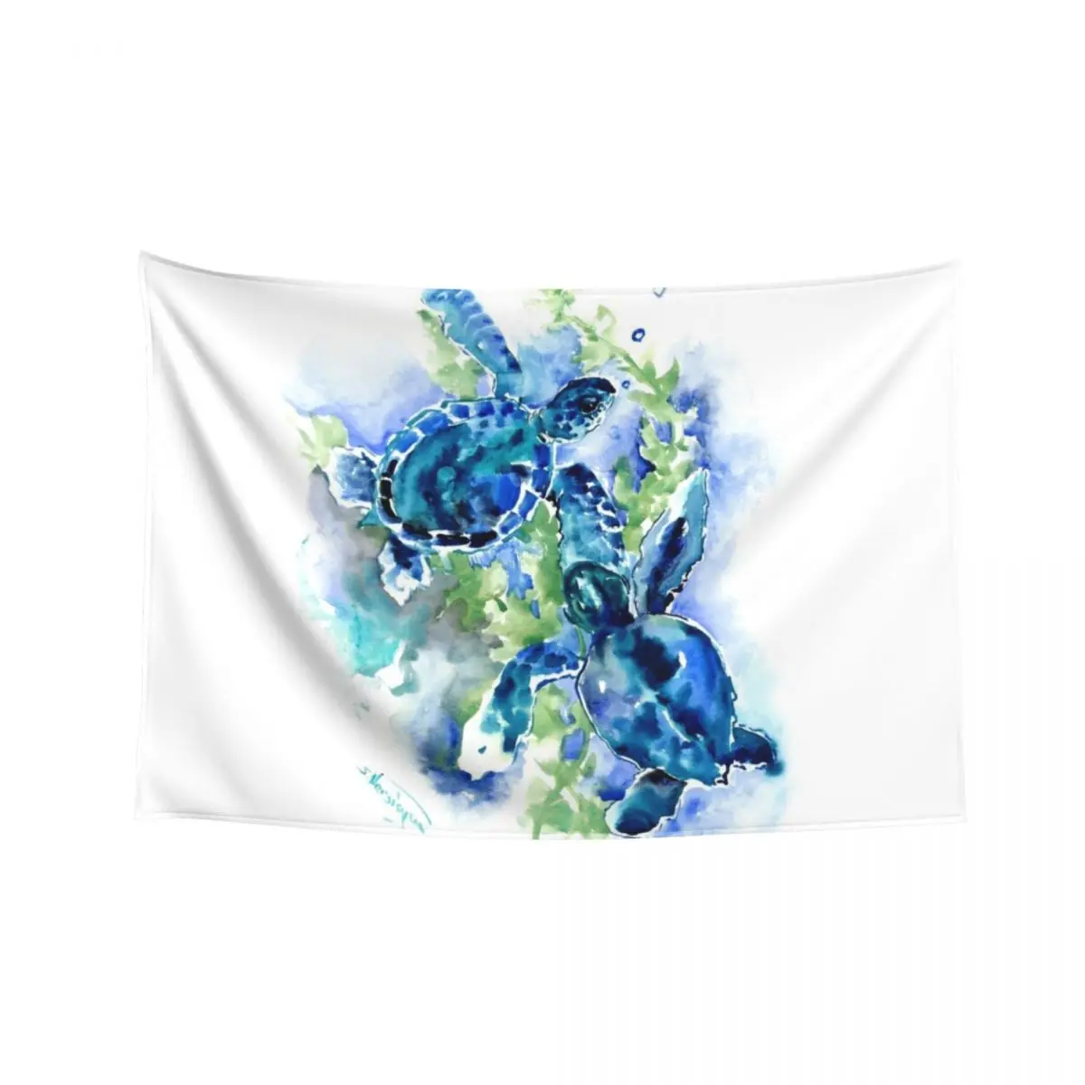 

Sea Turtles Turquoise BLue design Tapestry Aesthetic Room Decor Cute Room Decor Room Decorator Wall Decorations Tapestry
