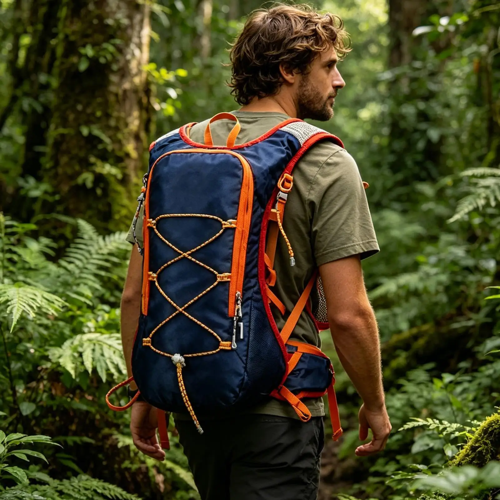 

Waterproof Hiking Backpack Lightweight Foldable Soft Warm Bag Men Running Backpack For Running Cycling Biking Mountain Skiing