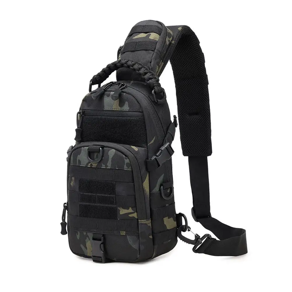 Mochila táctica multifuncional para hombre, bolsa de pecho multiusos para senderismo al aire libre, ciclismo, pesca, montañismo, Safar L0S4