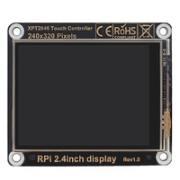 For Raspberry Pi 2.4 Inch IPS LCD Display Touch Sreen Onboard Speaker Audio (Audio Not For Pi5 But Work With Zero/3B/4B)-AU32