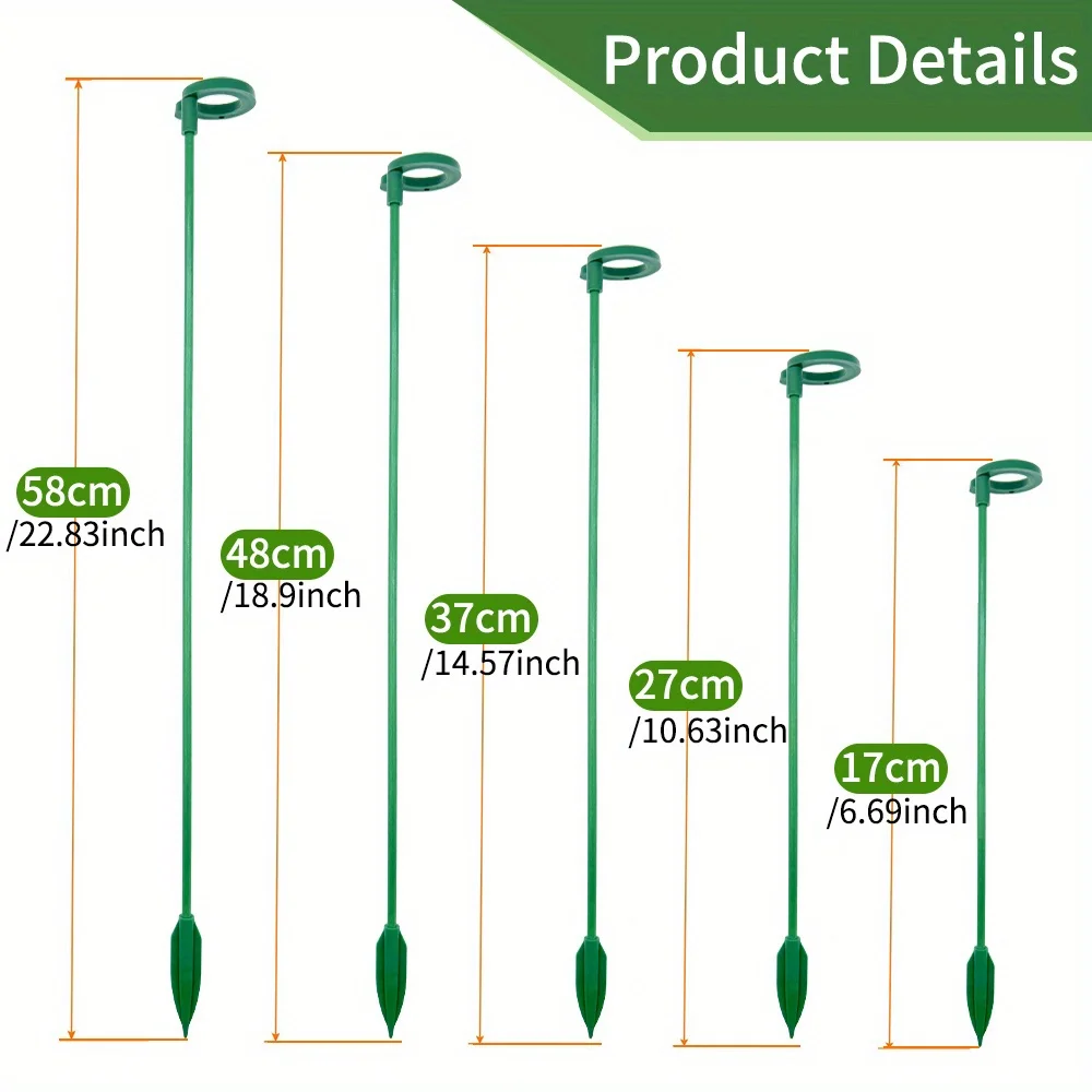 5/10 قطعة يدعم النبات حامل الفراشات زهرة الأوركيد بوعاء تحديد قضبان قابلة لإعادة الاستخدام حماية الخضروات تحديد أداة البستنة سو #5