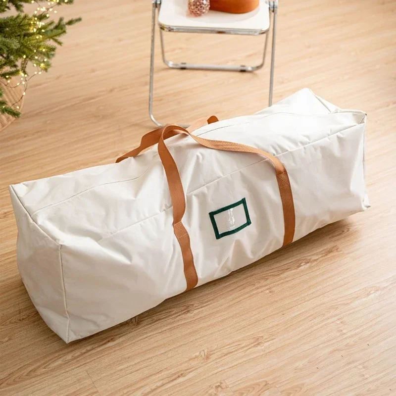 Christmas Tree Storage Bag Oxford Cloth with Double Zippers and Carry Handles for Seasonal Use Wreath