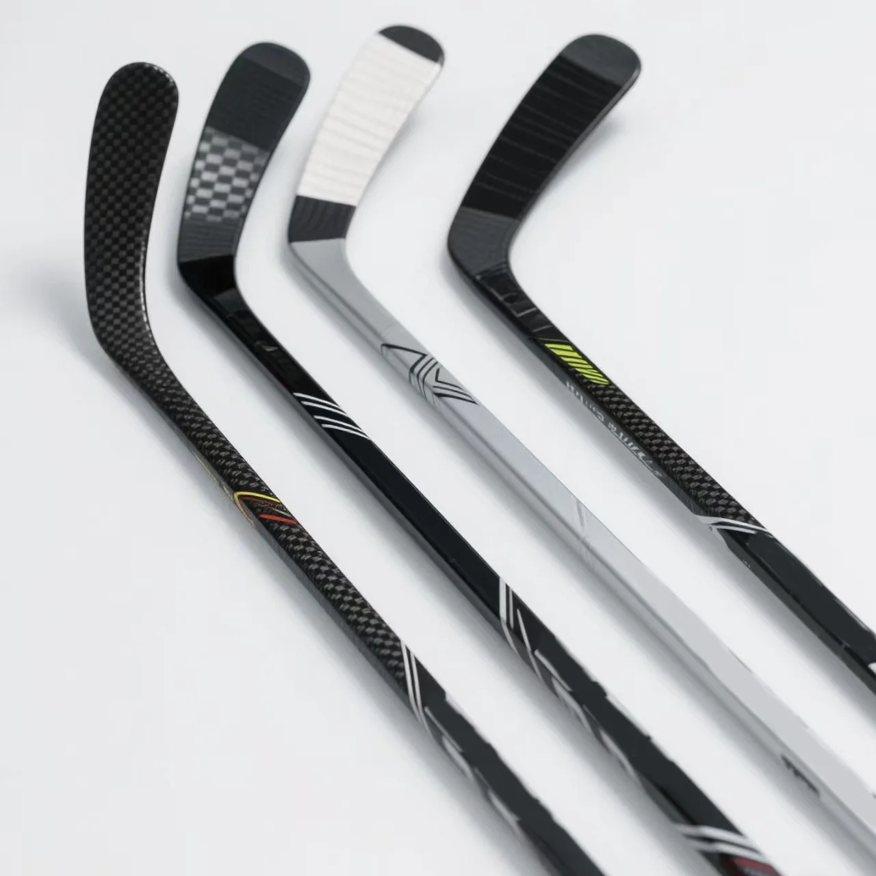 Professional Carbon Fiber And Fiberglass Ice Hockey Stick Custom Logo And Color