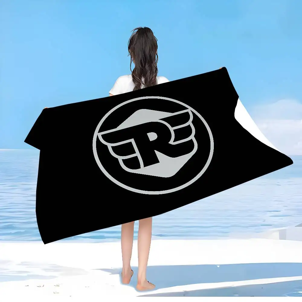 R-ROYALS E-ENFIELDS Logo Bath Towel Microfiber Soft Water Absorbing Breathable For Girl Kids Decorative Cartoon Beach Towel