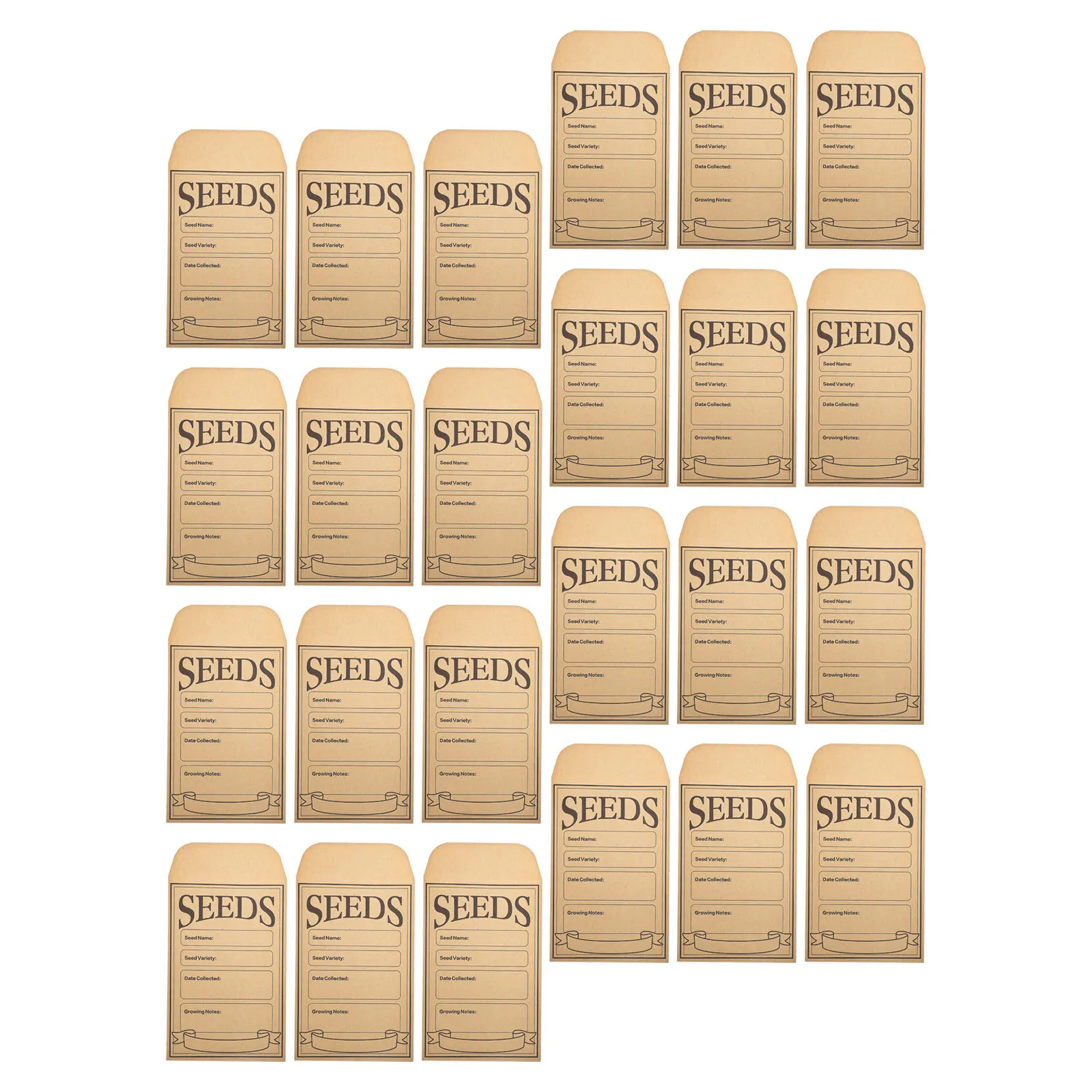 

50 шт. конверты для семян, мини-пакеты из крафт-бумаги, закрывающиеся самоклеящиеся конверты для хранения цветов, овощей, семян, органайзер для монет, семян