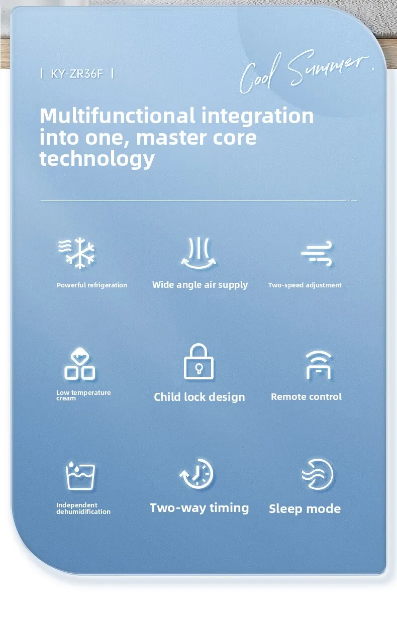 Mobile Heating And Cooling Air Conditioner Household All-in-one Machine Portable Installation-free No External Machine Source St