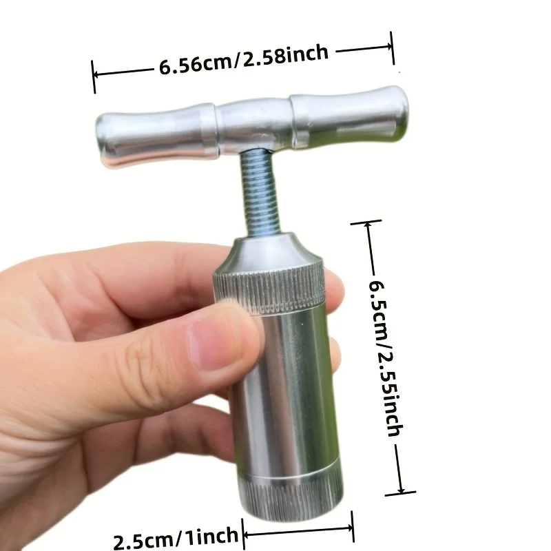 Aluminum Spice Hand Crusher Pepper Mill Handmade Smoking Press Accessories