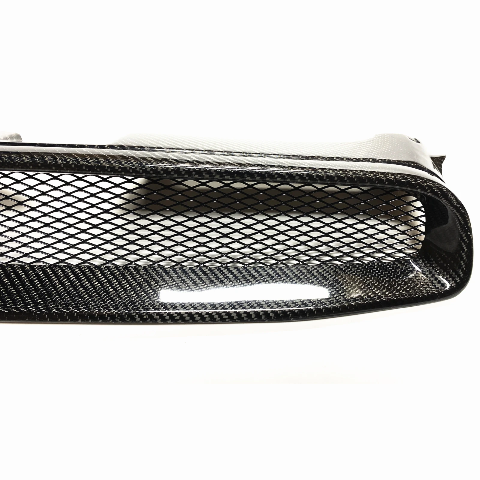 Car Upper Bumper Hood Front Grill Grille For Subaru Impreza 8th 2004-2005 Carbon Fiber Mesh Body Kit Grid Grating Part