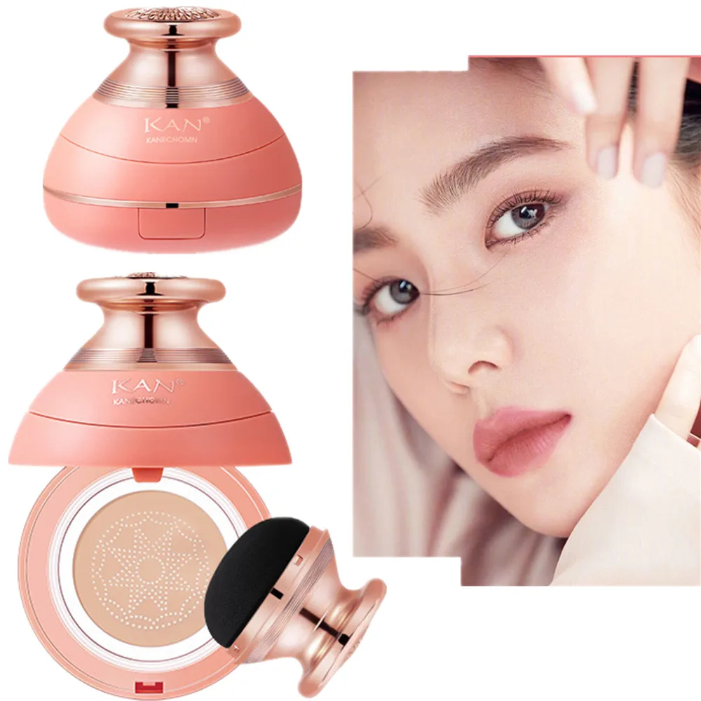 KAN Mushroom Head Air Cushion CC Cream Concealer Moisturizing Foundation Natural Lasting Makeup BB Foundation Cream Waterproof