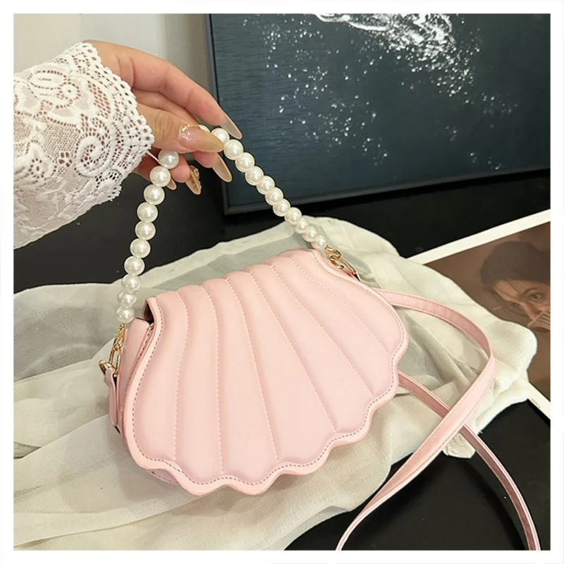 

Shell bag, banquet pearl women's bag, shoulder bag, crossbody bag, pearl chain handbag, women's bag