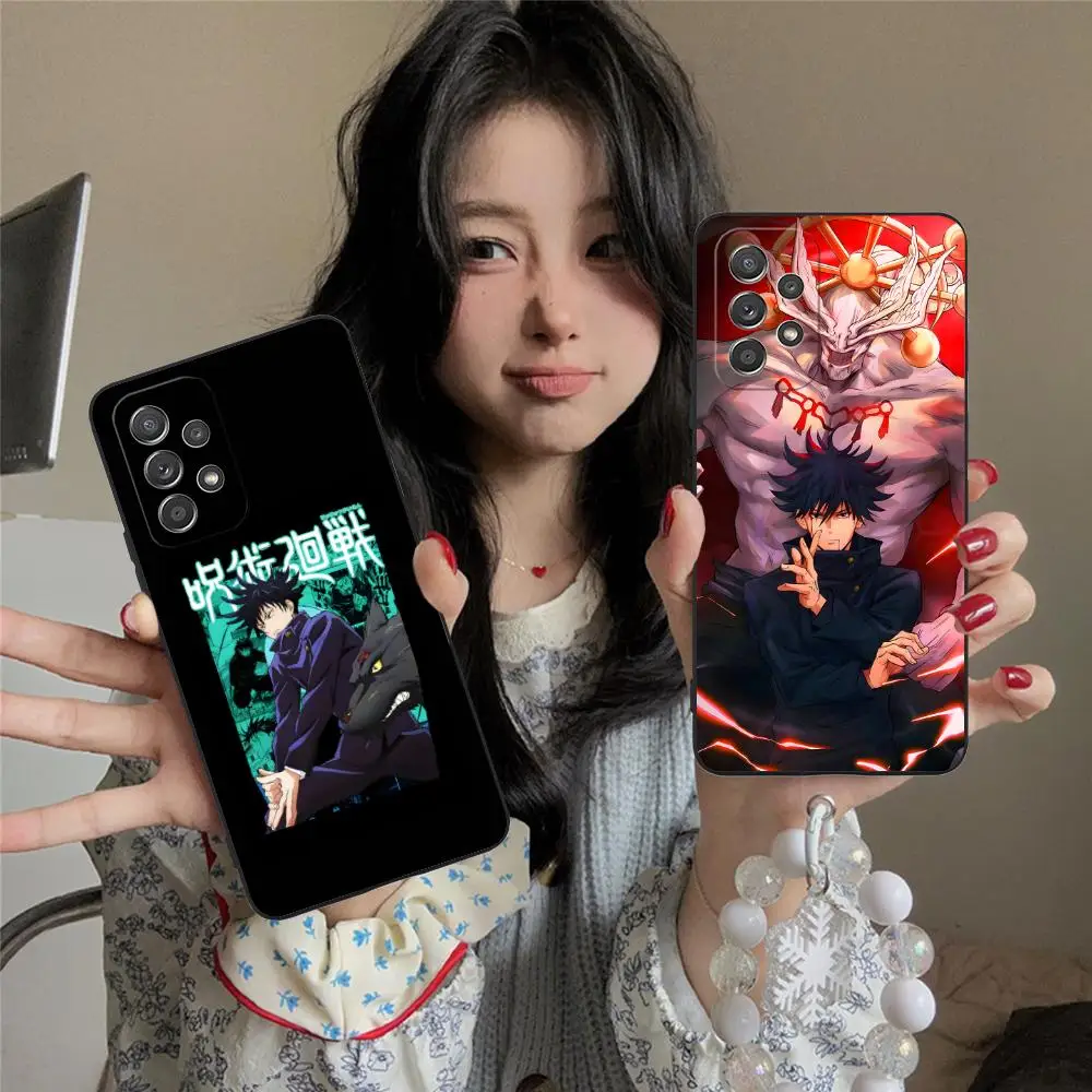 

Чехол для телефона Jujutsu Kaisen Megumi Fushiguro для Samsung Galaxy A73 72 71 70 56 55 54 53 52 36 35 34 23 16 15 5G Цветной защитный