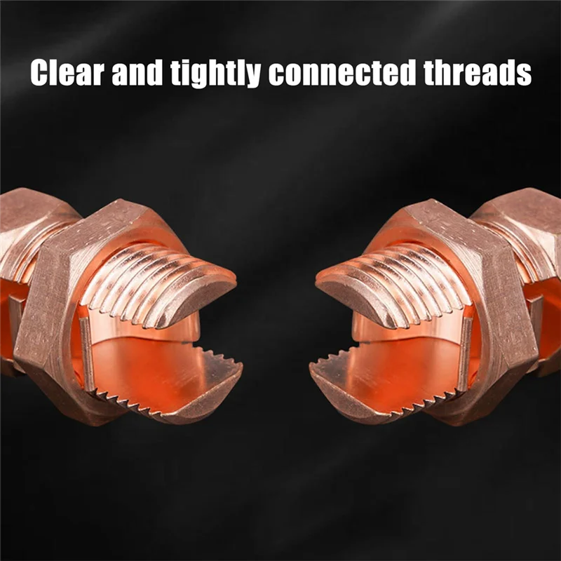 A44F-10Pcs Split Bolt Connector, Grounding Split Bolt Connector Split Bolt Connector For Complete Earth On Bare Wires