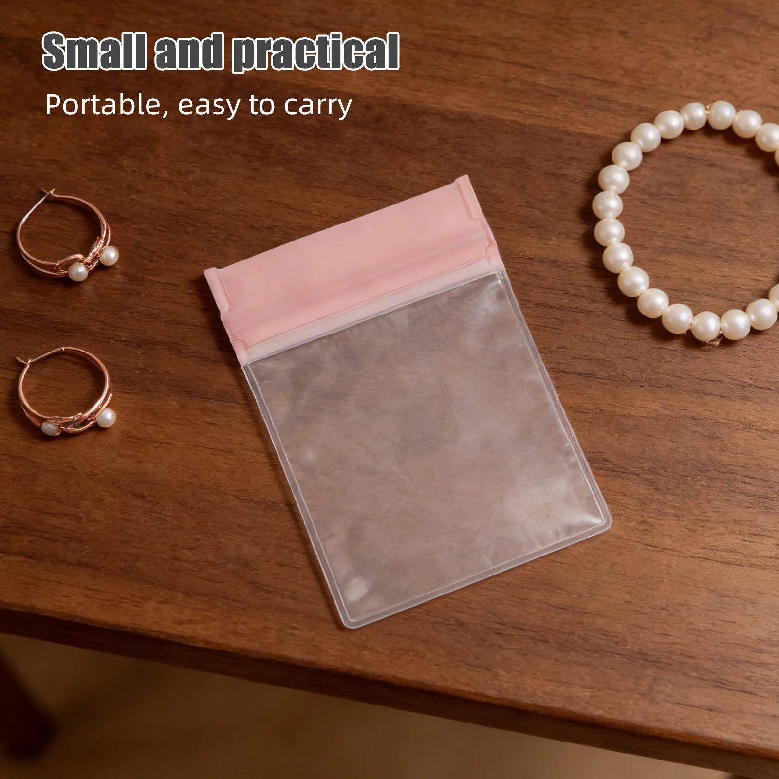 

Jewelry Storage Bag Portable Dustproof Small Size Zipper Pouch Organizer Case Travel Jewelry Accessories Holder