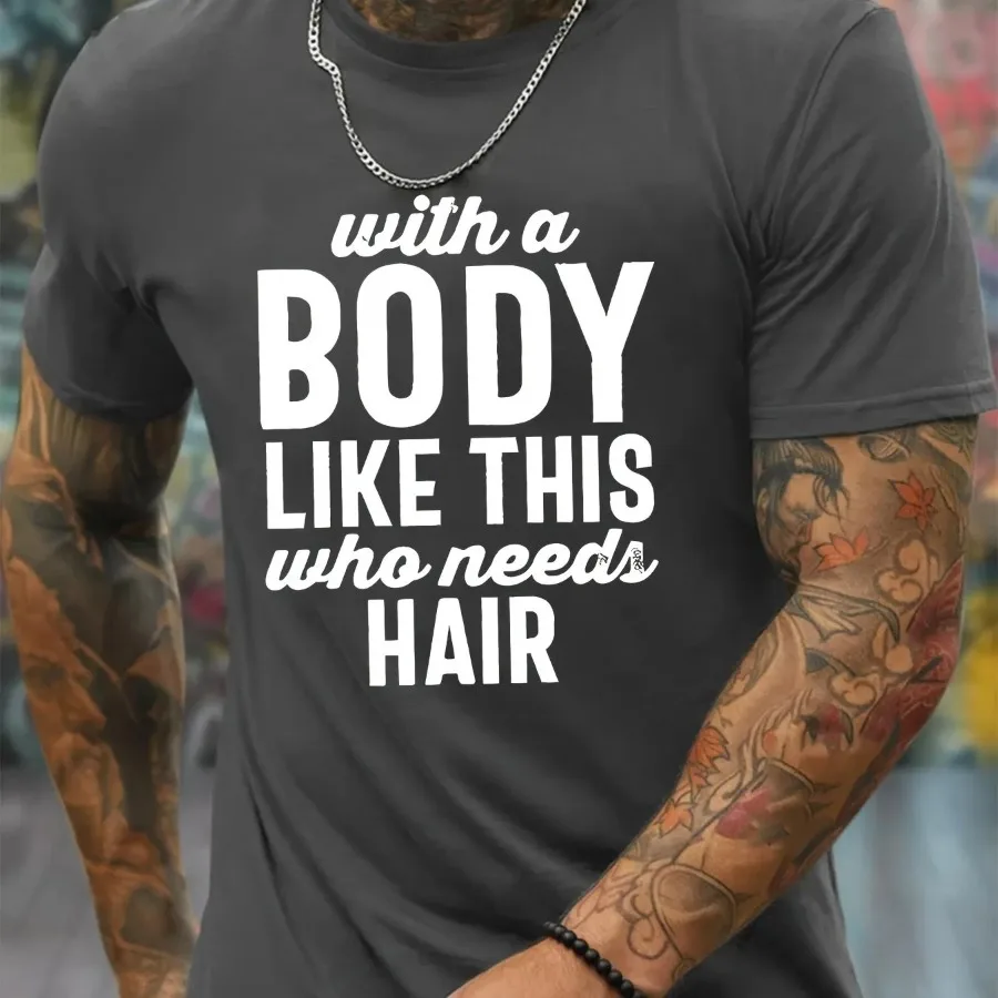 

Men's Printed Quick Drying Breathable T-shirt Casual Running Training Short Sleeve Top