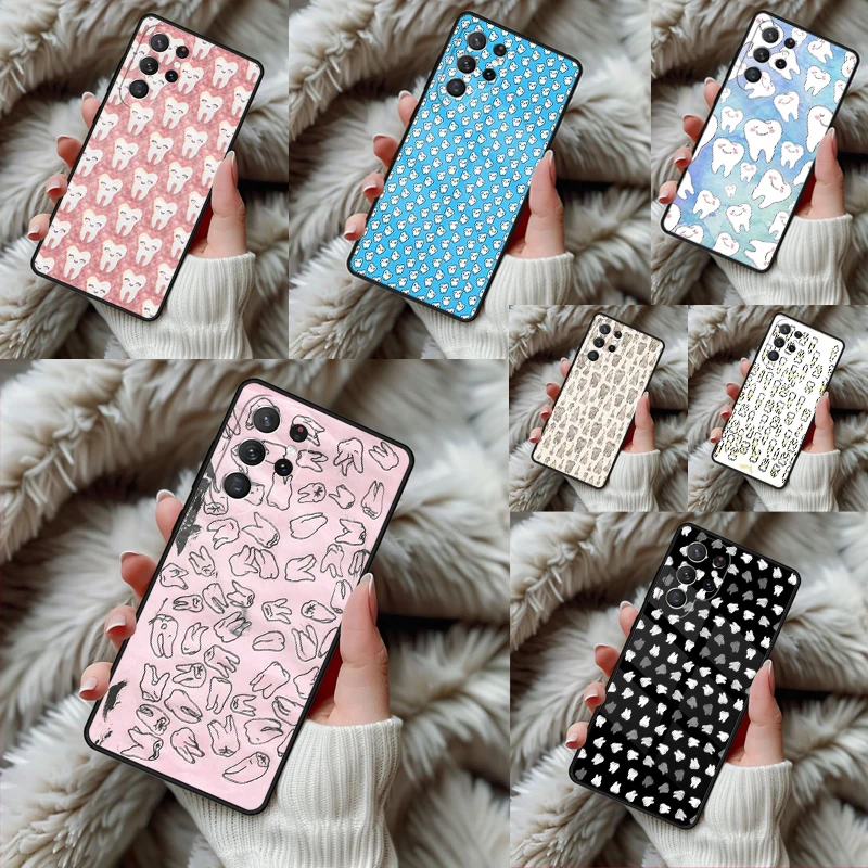 Funny Dentist Dentistry Phone Case For Samsung Galaxy S24 S25 S26 Ultra S22 S23 Plus S21 S20 FE Note10 TPU Cover