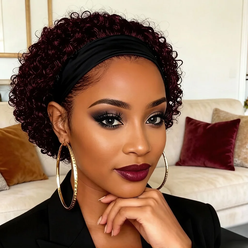 Thumbnail 2 - #61 Best Selling Human Hair Headband Wigs