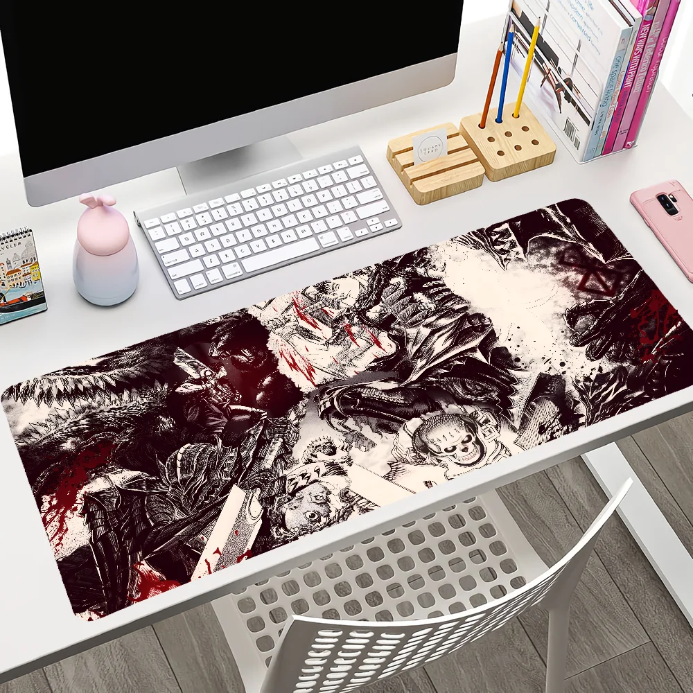 Berserk Guts Mousepad Large Gaming Mouse Pad LockEdge Thickened Computer Keyboard Table Desk Mat