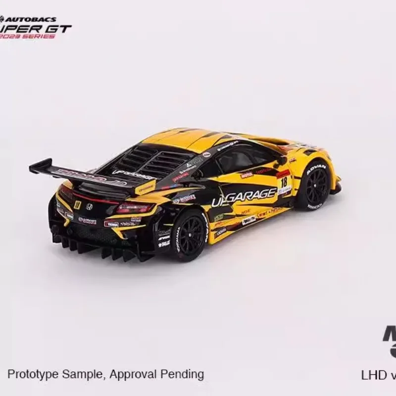 1/64 هوندا NSX GT3 رقم. 692 نموذج سيارة محاكاة سبيكة، مجموعة من الألعاب الزخرفية للأطفال، هدايا العيد للأطفال.