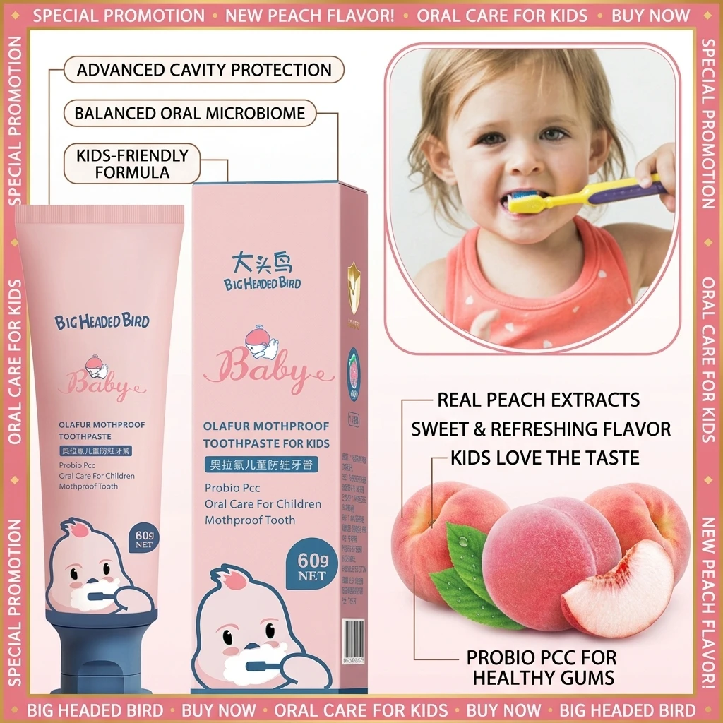 Anti Cavity Toothpaste For Children Toothache Relief Remove Bad Breath Promote Oral Freshness Protect Teeth Toothpaste 1/2/3PCS