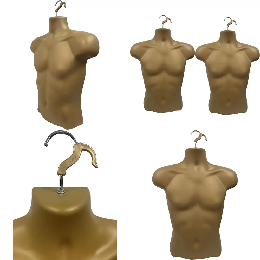 

Men's Bronze Mannequin, S-M Sizes, Rounded Waist, Hanging Hook Only