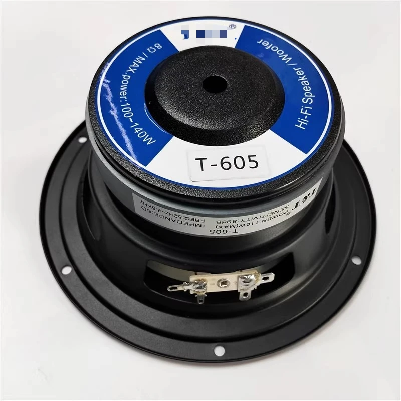 SOTAMIA 1 Uds. Subwoofer tipo bala de 6,5 pulgadas 8 Ohm 110 vatios Mica PP lavabo de ala ancha altavoz para la fiebre del hogar diámetro exterior 180mm