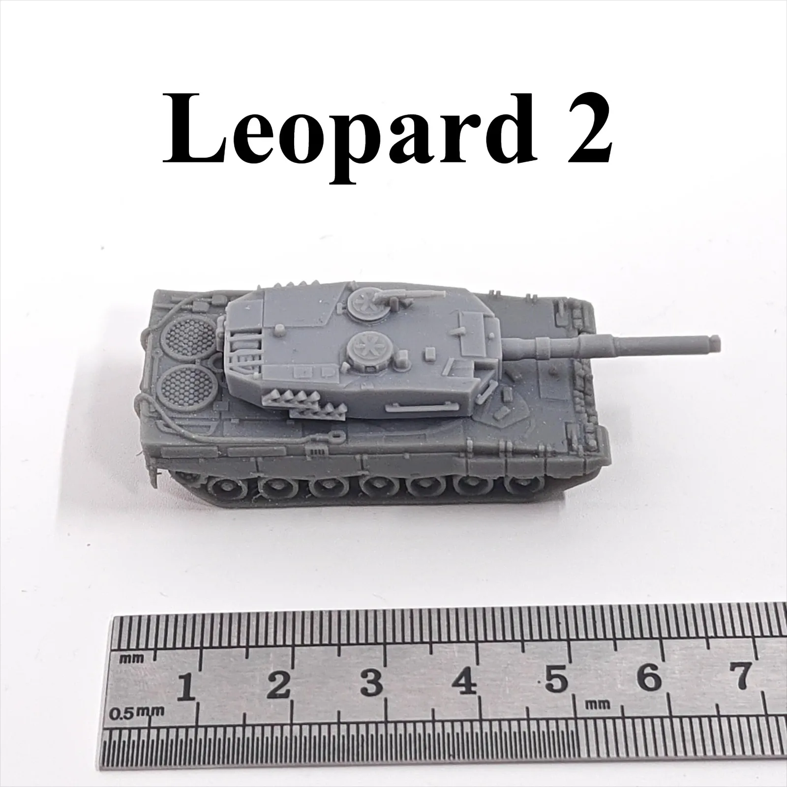 

German Leopard 2 Main Battle Tank,3D Printed,1/144 Scale Mini Tank Model,Resin,Paintable