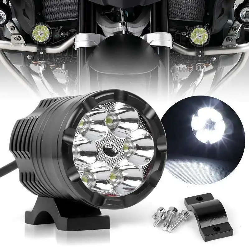 

1PCS Motorcycle LED Spot Light Headlight Fog Driving Lamp Light Super White Bright Motorcycle Accessories Universal