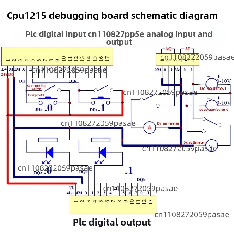 S7-1200 PLC/CPU 1211C 1212C 1214C 1215C Debugging Simulation Board